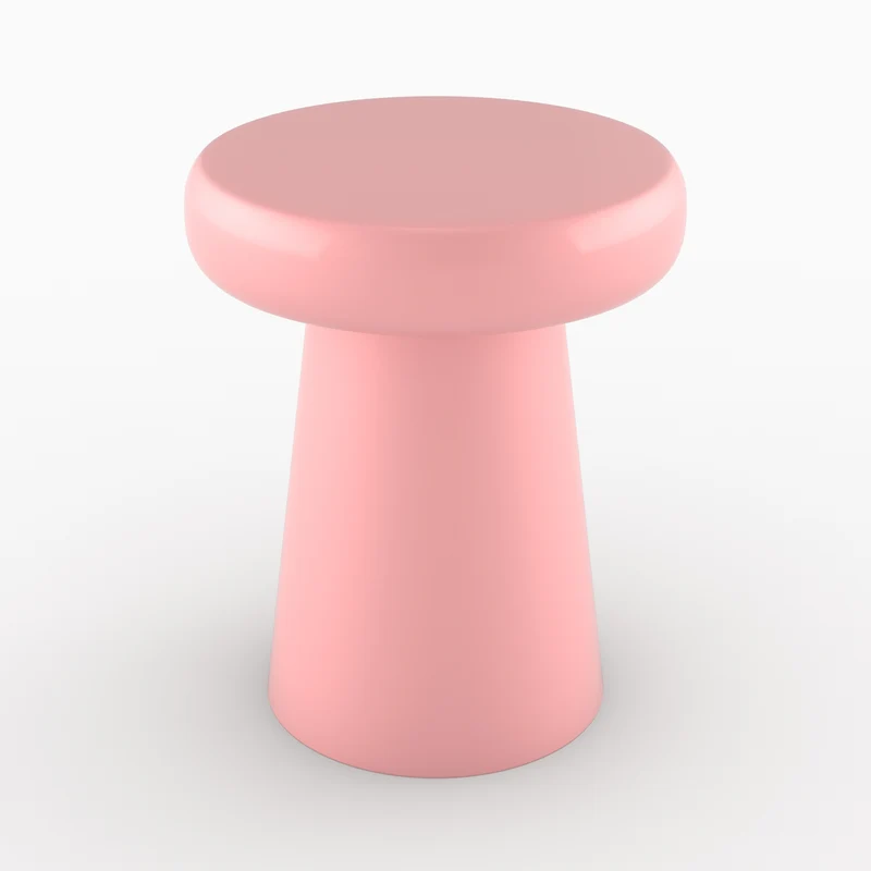 Table d'appoint Anouk en métal rose D40 cm