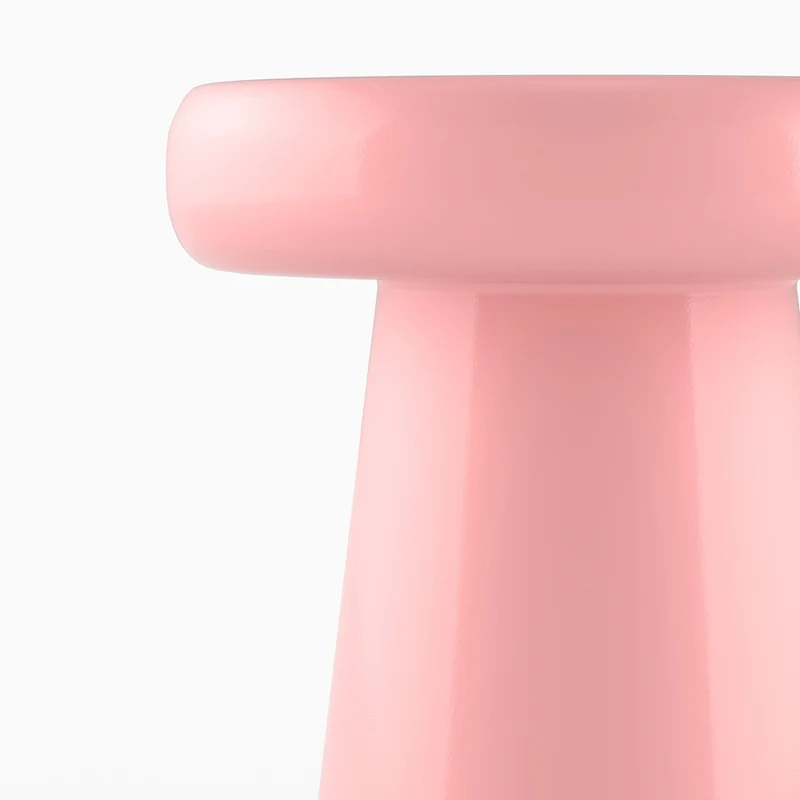 Table d'appoint Anouk en métal rose D40 cm