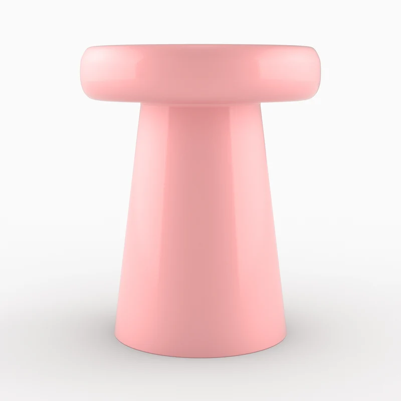 Table d'appoint Anouk en métal rose D40 cm