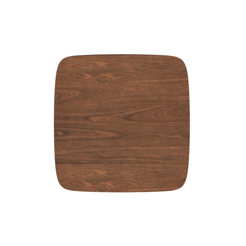 Table carrée Julio 4 personnes en bois foncé 90 cm