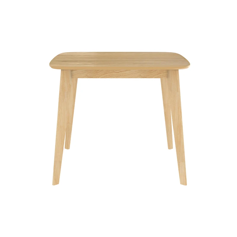 Table carrée Julio 4 personnes en bois clair 90 cm