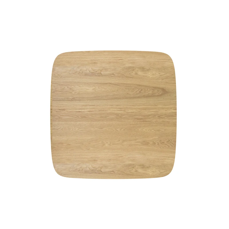 Table carrée Julio 4 personnes en bois clair 90 cm