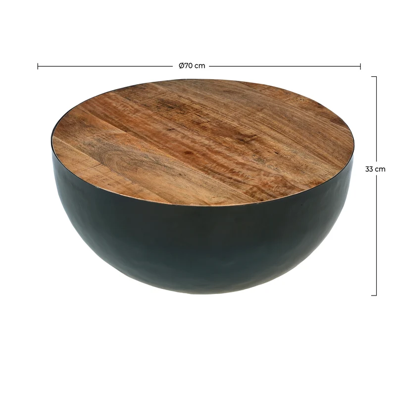 Table basse ronde Tajy D70 cm