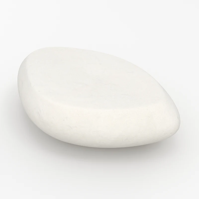 Table basse Maui blanche en fibre d'argile effet béton