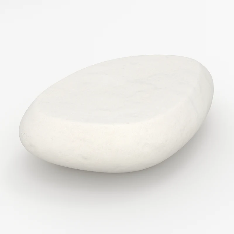 Table basse Maui blanche en fibre d'argile effet béton