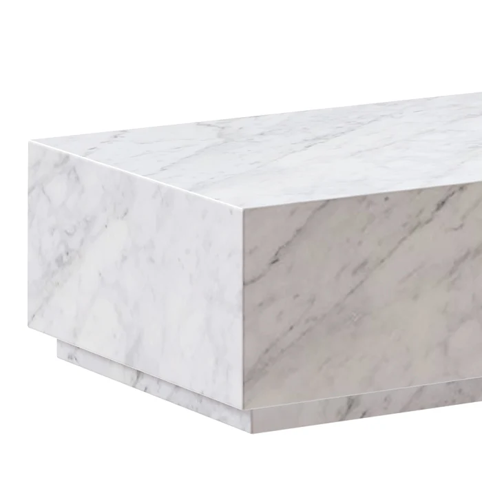 Table basse en marbre blanc Izaé