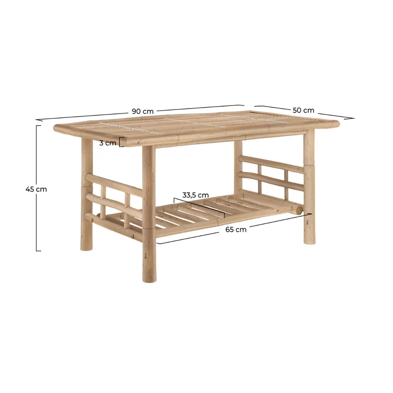 Table basse Vadella en bambou