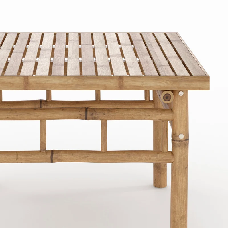 Table basse de jardin Vadella en bambou