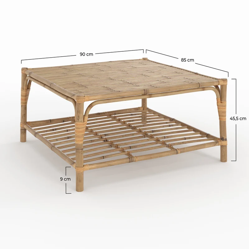 Table basse de jardin Timy en bambou