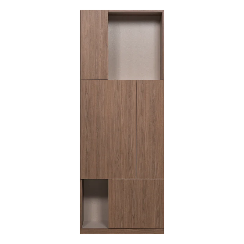 Build opbergkast 80 cm eiken fineer bruin
