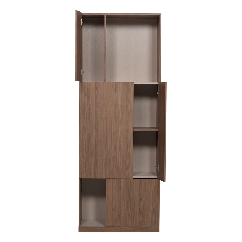 Build opbergkast 80 cm eiken fineer bruin
