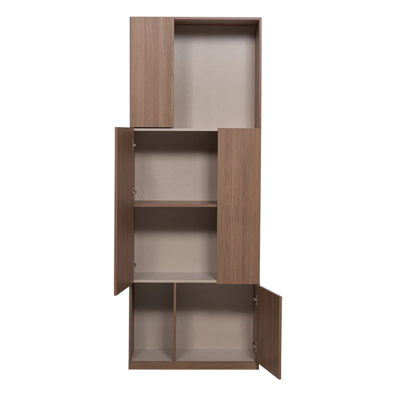 Build opbergkast 80 cm eiken fineer bruin