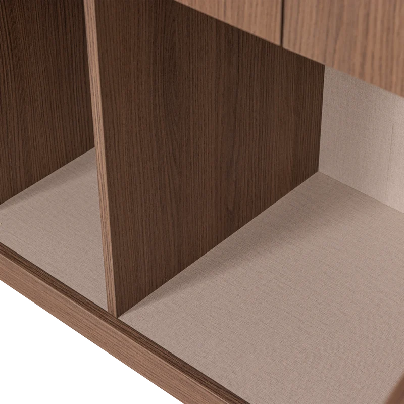 Build opbergkast 80 cm eiken fineer bruin
