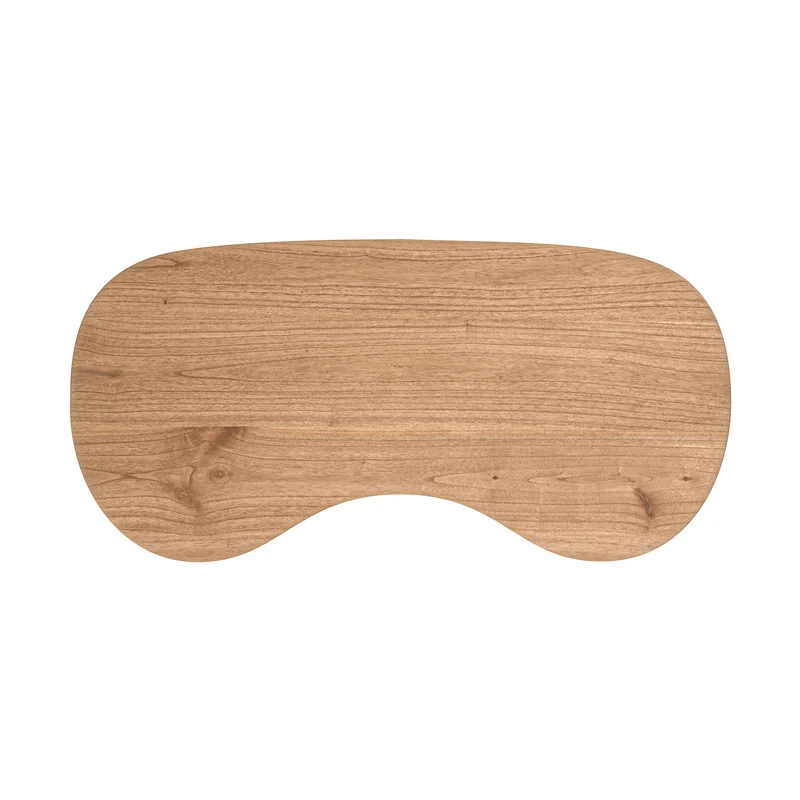 Table basse organique Brandan en bois massif de mindi