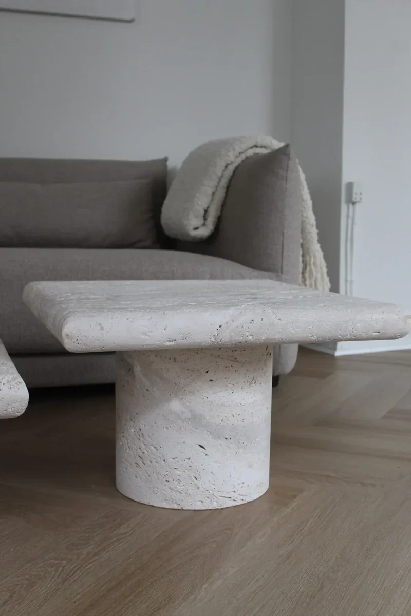 Table basse Carré S Nomad Travertin