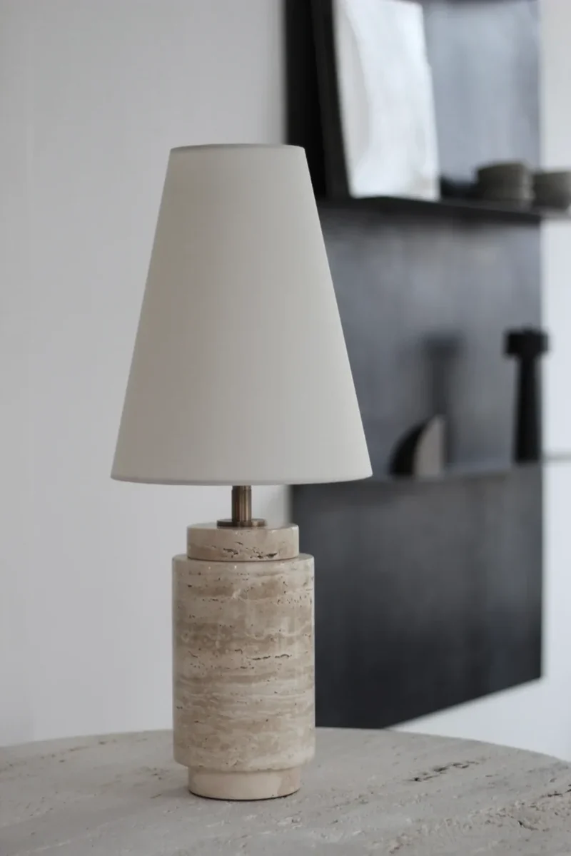Lampe de table Noct Travertin