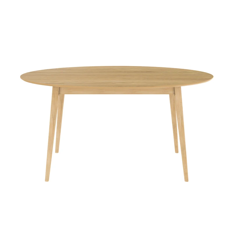Table ovale Eddy 6 personnes en bois clair 150 cm