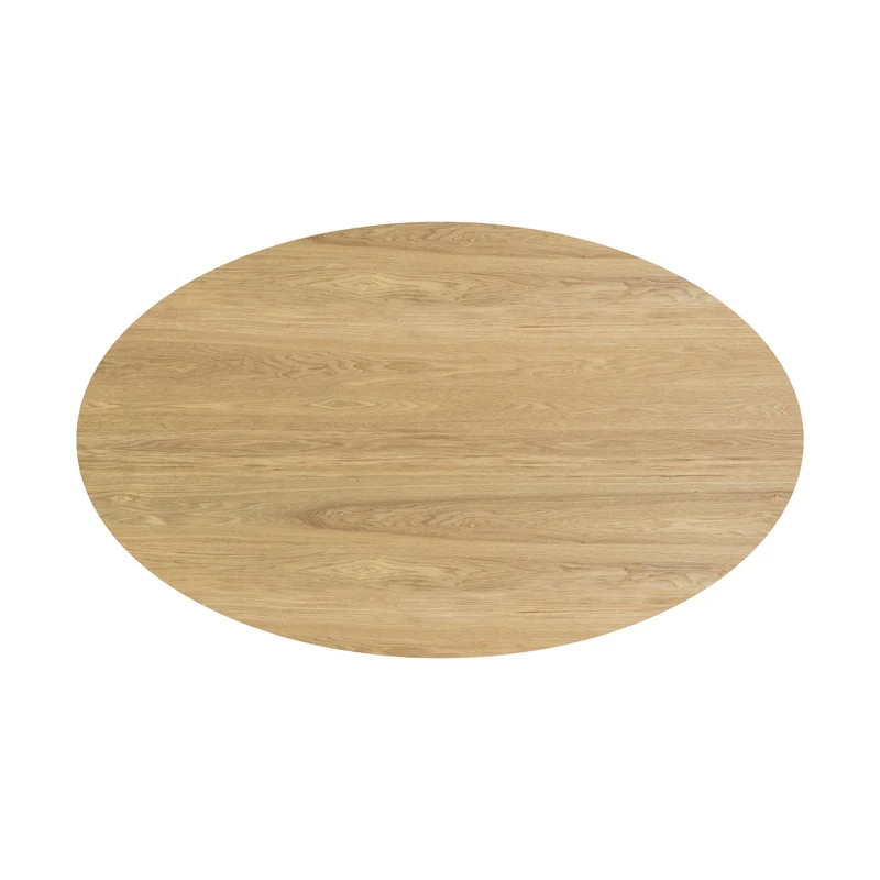 Table ovale Eddy 6 personnes en bois clair 150 cm