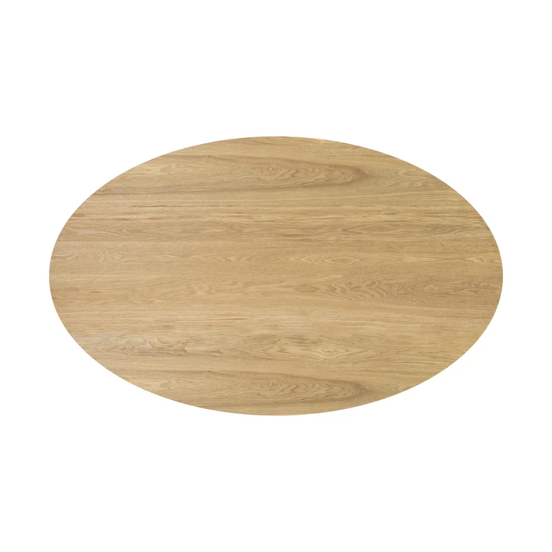 Table ovale Eddy 4 personnes en bois clair 130 cm