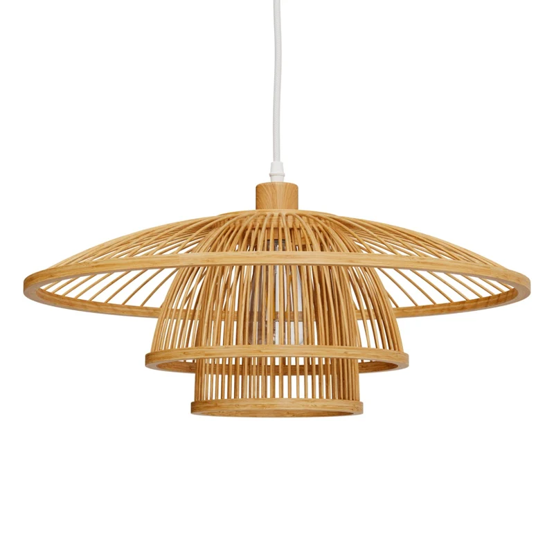 Suspension Mirabel en bambou naturel D50 cm