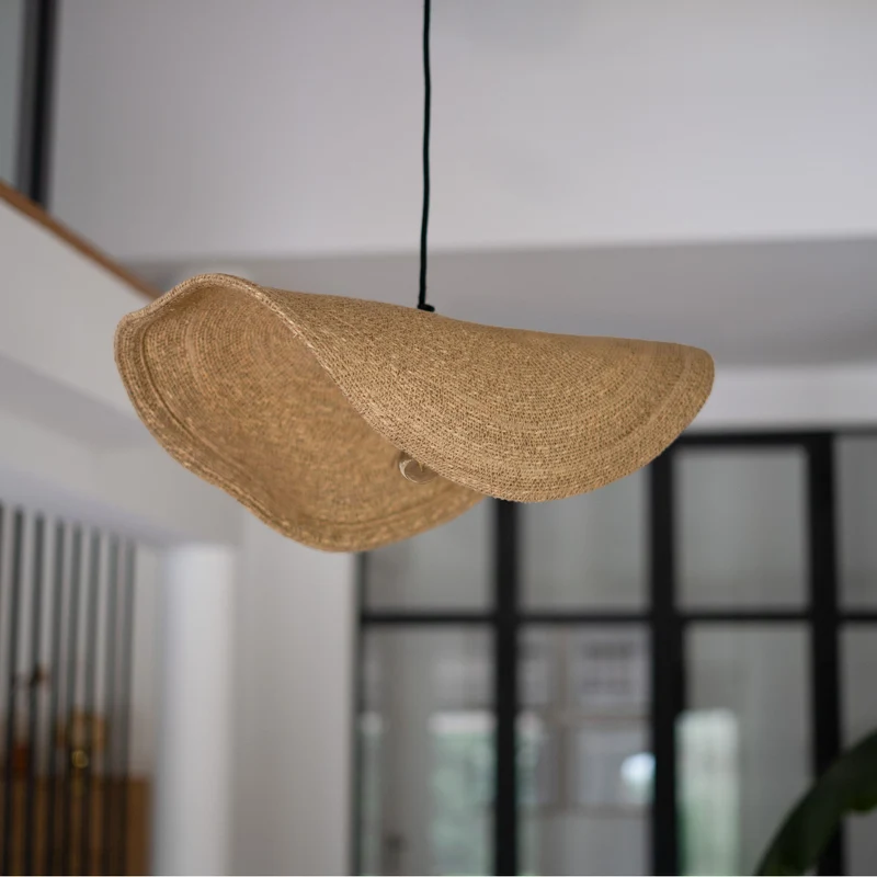Suspension Maho en matière naturelle et métal D61 cm