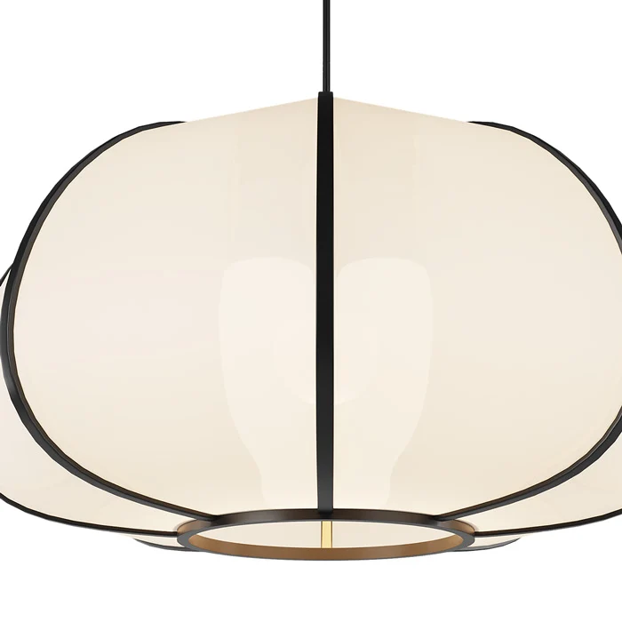 Suspension Hana en bambou noir 38 cm