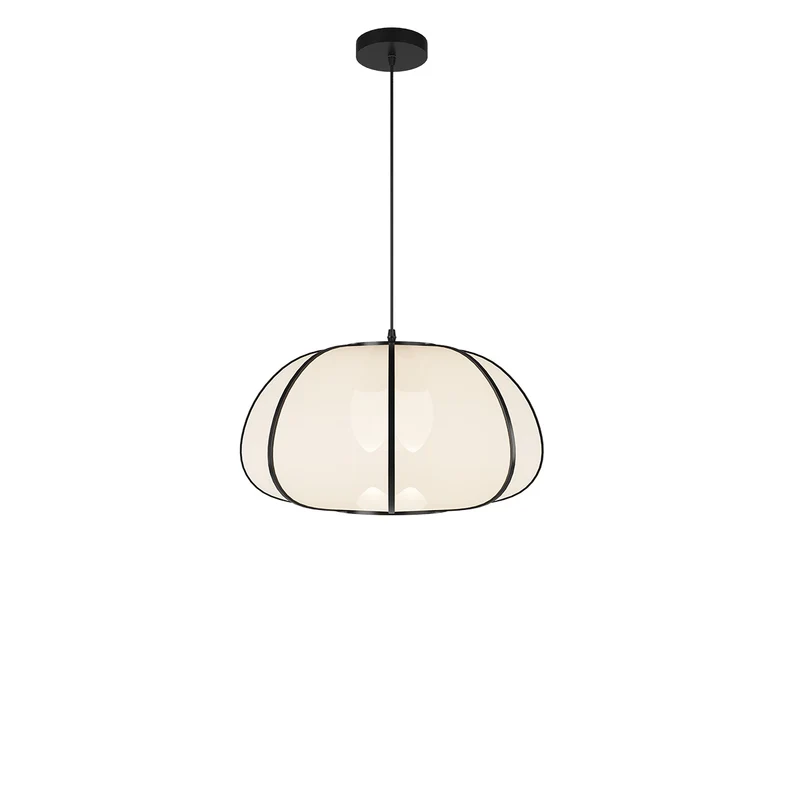 Suspension Hana en bambou noir 38 cm