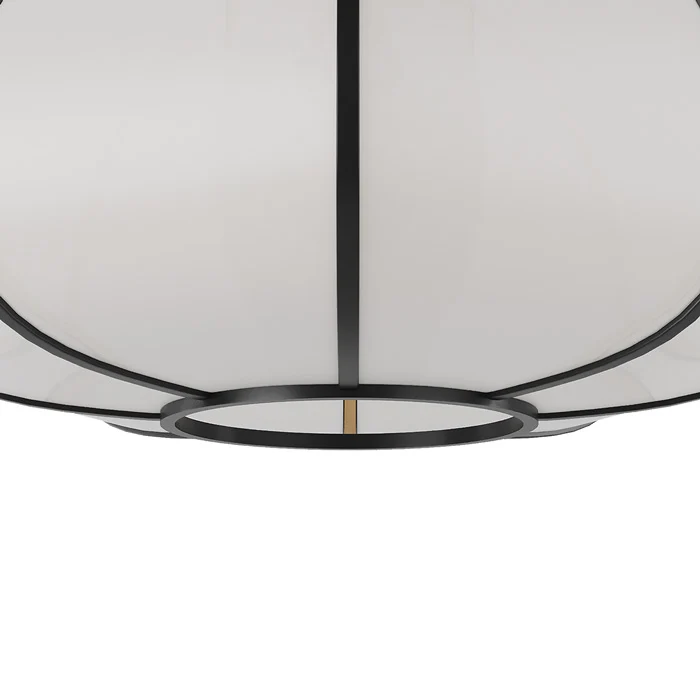 Suspension Hana en bambou noir 38 cm