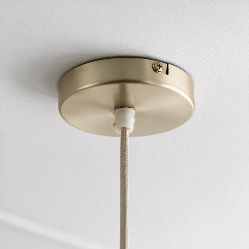 Suspension Flora en tissu beige D75 cm