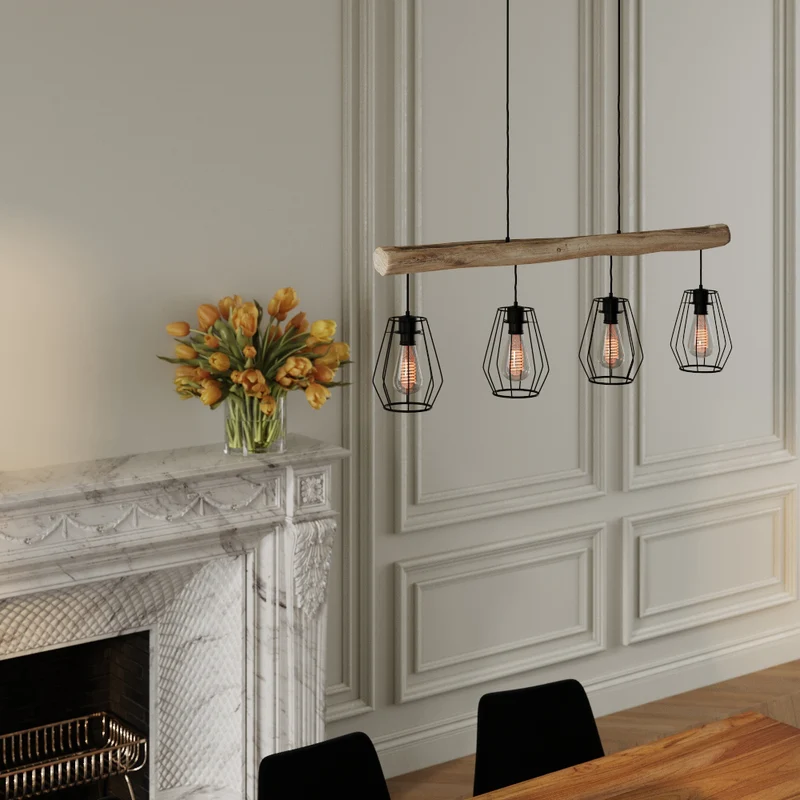 Suspension Clotilde 4 lampes