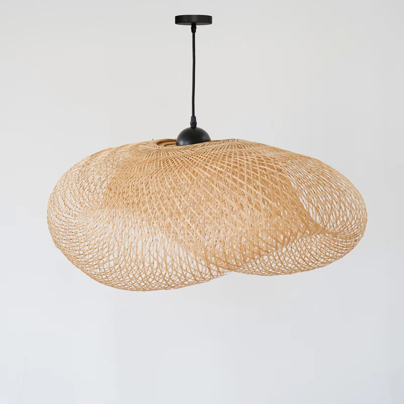 Suspension Anya en bambou naturel D88 cm