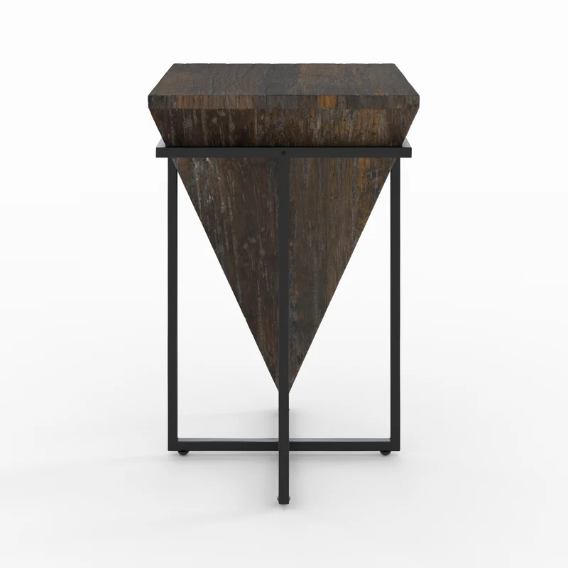 Moyenne table d'appoint Shanghai en bois et métal