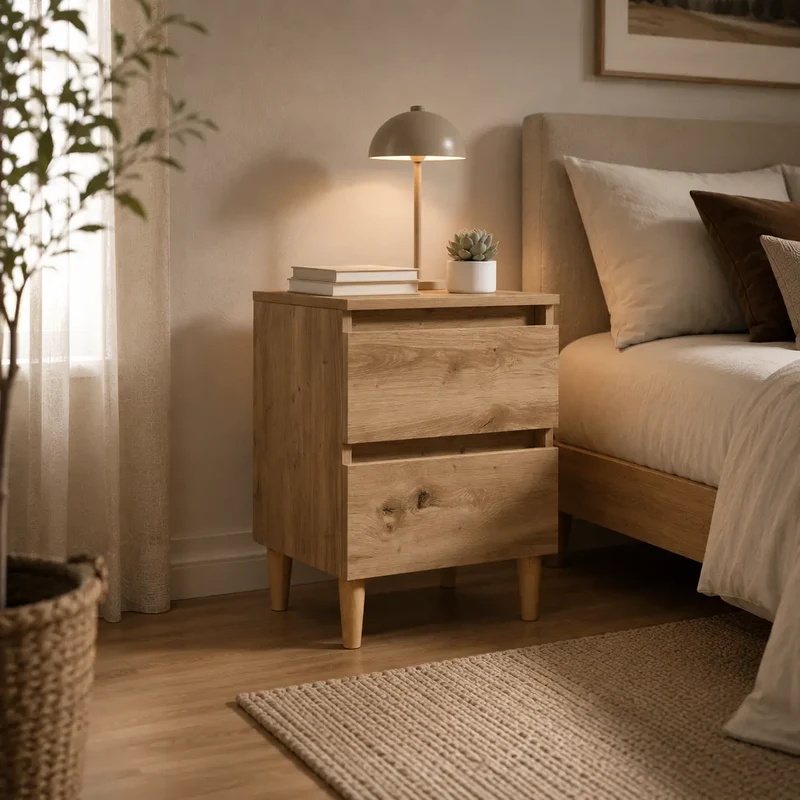 Table de Chevet Bois Scandinave