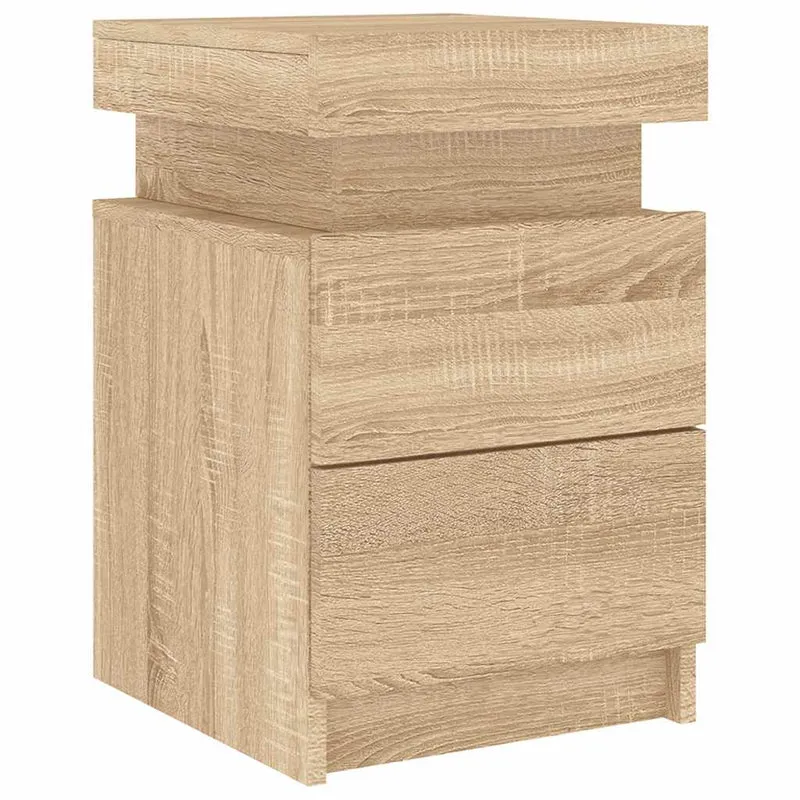 Table de Chevet Bois avec LED