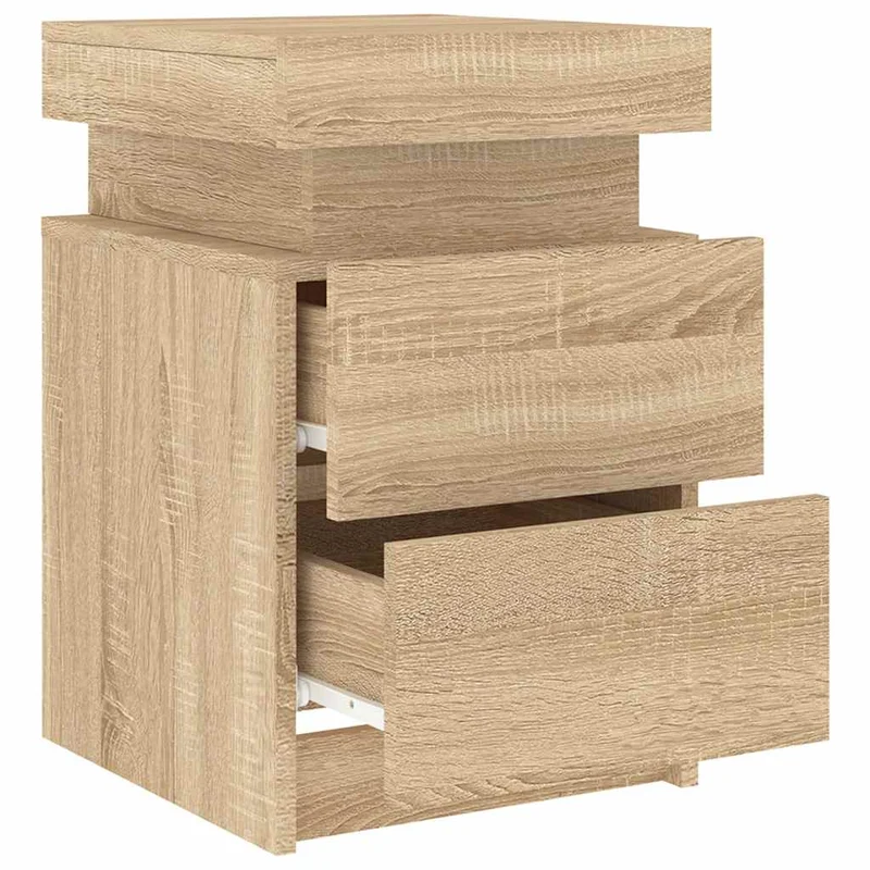 Table de Chevet Bois avec LED