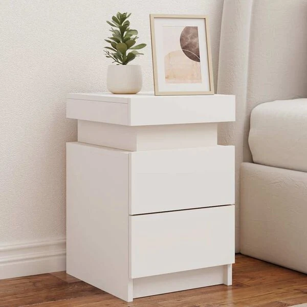Table de Chevet Bois avec LED