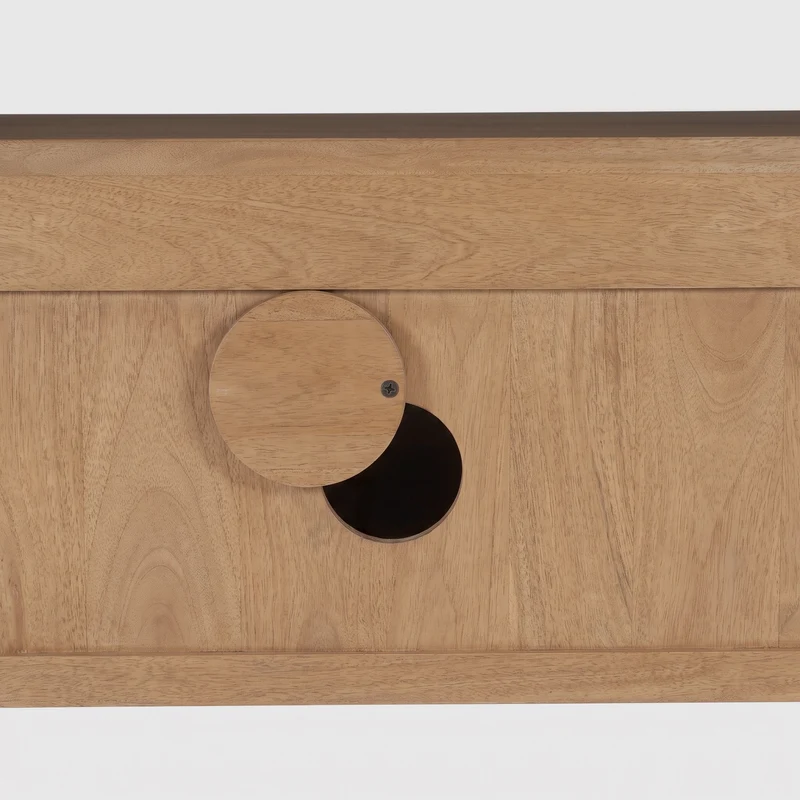 Meuble TV Achille en bois de manguier marron clair