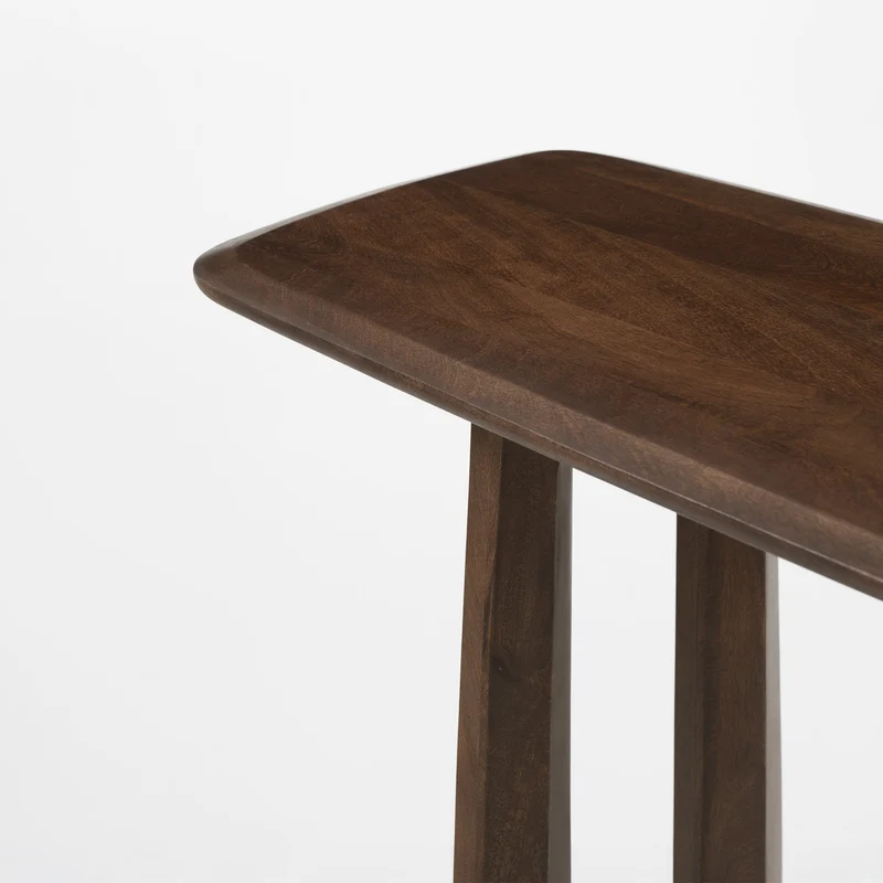 Console Maya en bois de manguier massif marron foncé 150 cm