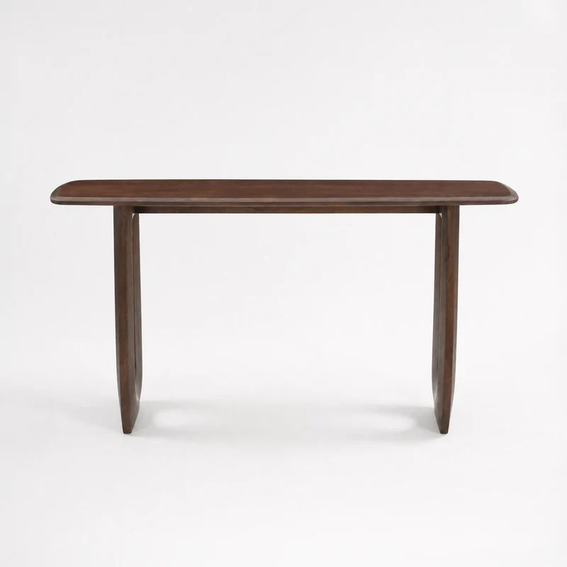 Console Maya en bois de manguier massif marron foncé 150 cm