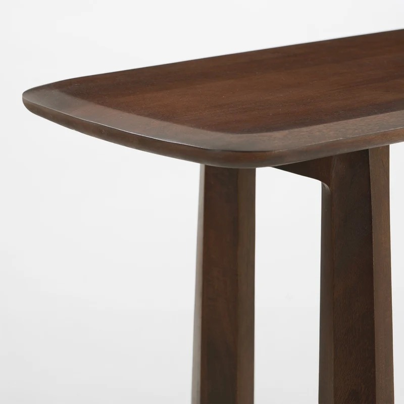 Console Maya en bois de manguier massif marron foncé 150 cm