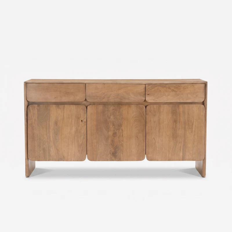 Buffet Achille en bois de manguier marron clair