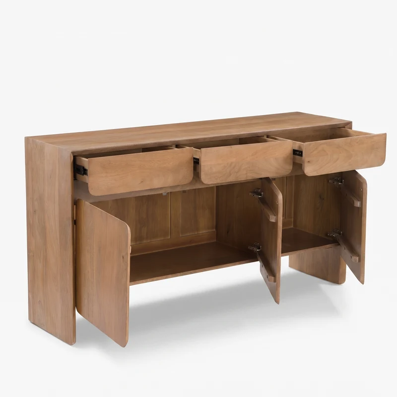 Buffet Achille en bois de manguier marron clair