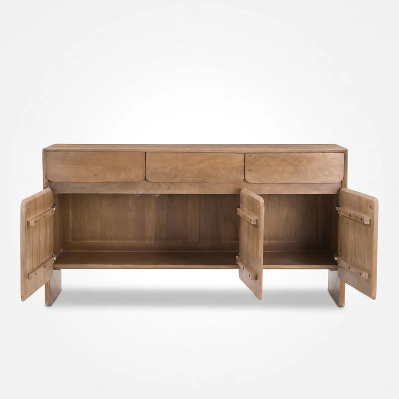 Buffet Achille en bois de manguier marron clair