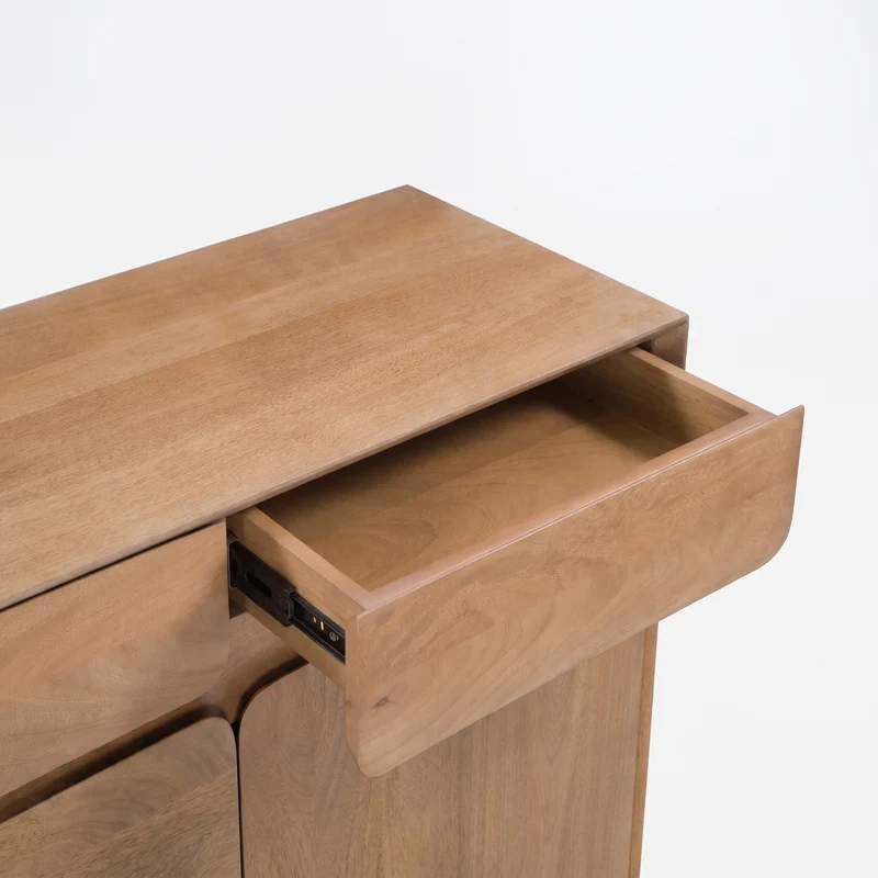 Buffet Achille en bois de manguier marron clair