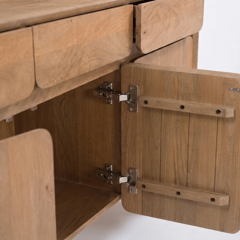 Buffet Achille en bois de manguier marron clair