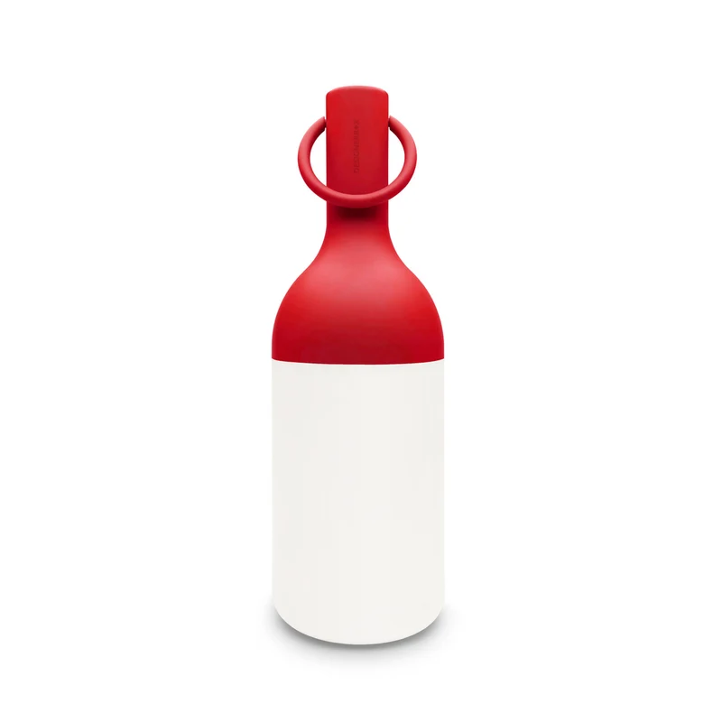 Petite lampe nomade Elo en plastique rouge