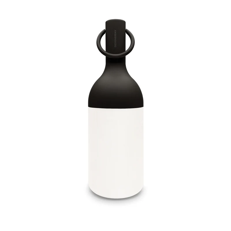 Petite lampe nomade Elo en plastique noir