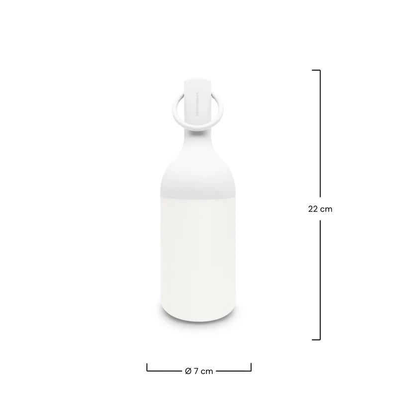 Petite lampe nomade Elo en plastique blanc