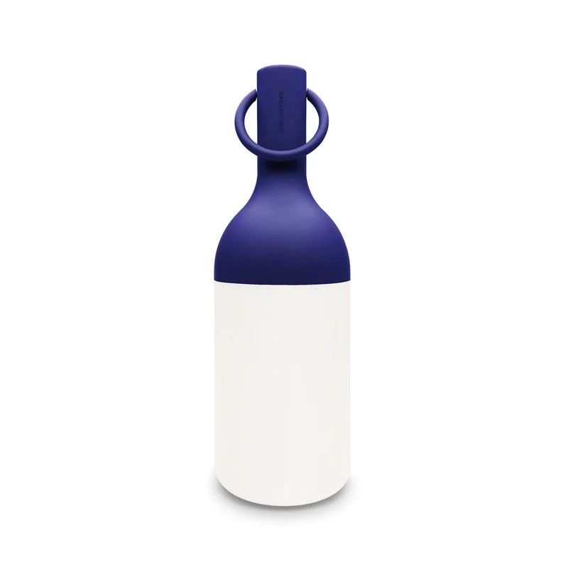 Petite lampe nomade Elo en plastique bleu