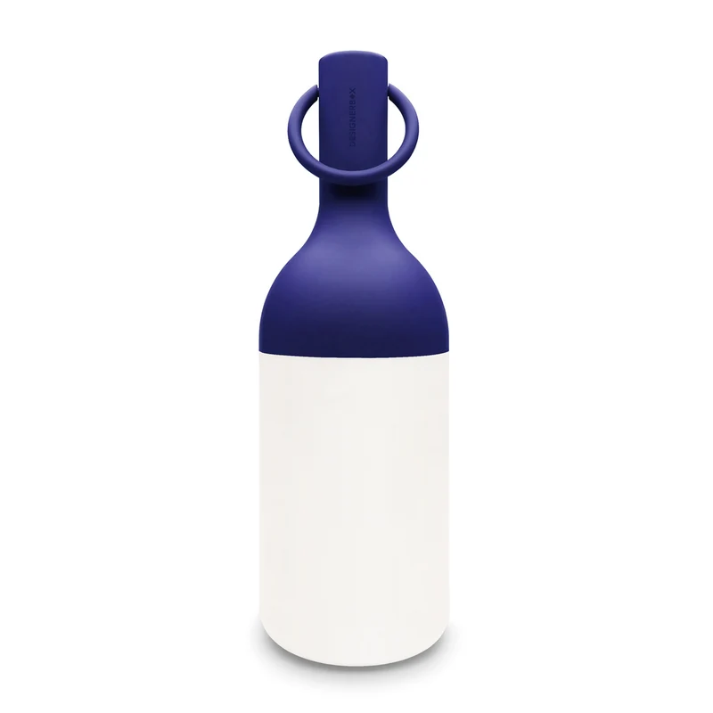 Lampe nomade Elo en plastique bleu